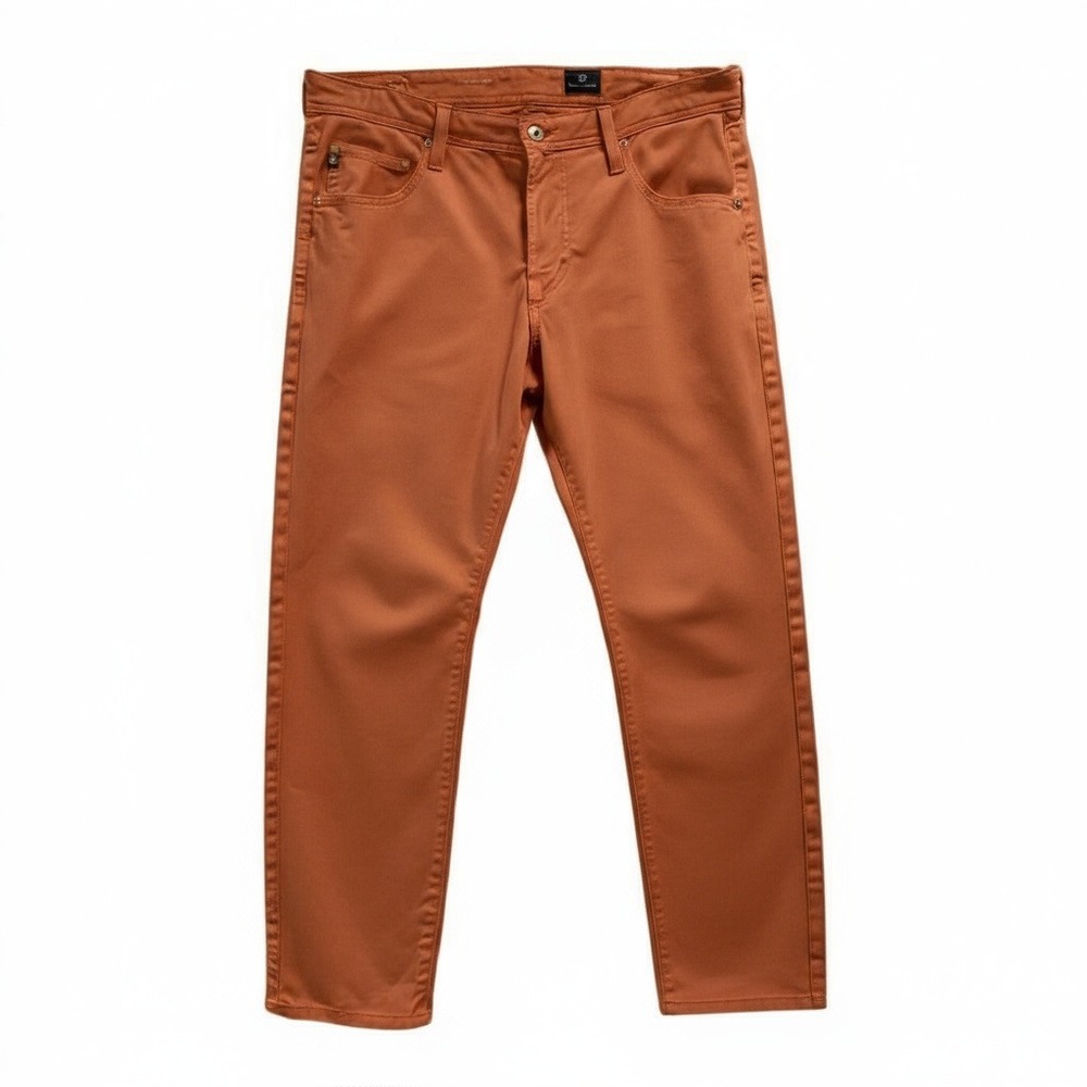 AG Adriano Goldschmied Rust Orange Matchbox Slim Straight Jeans Men's‎ 36